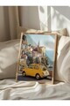 Tablou decorativ, 108338, Lemn masiv, Sticla PVC, Multicolor