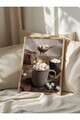 Tablou decorativ, 108356, Lemn masiv, Sticla PVC, Multicolor