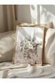 Tablou decorativ, 108370, Lemn masiv, Sticla PVC, Multicolor