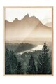 Tablou decorativ, 108407, Lemn masiv, Sticla PVC, Multicolor