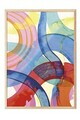 Tablou decorativ, 108617, Lemn masiv, Sticla PVC, Multicolor