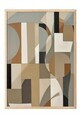 Tablou decorativ, 108689, Lemn masiv, Sticla PVC, Multicolor
