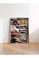 Tablou decorativ, 108693, Lemn masiv, Sticla PVC, Multicolor