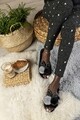 Papuci de casa dama Funky Steps, Evelyn Black, marimea 36-37
