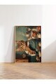 Tablou decorativ, 108929, Lemn masiv, Sticla PVC, Multicolor