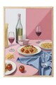 Tablou decorativ, 109105, Lemn masiv, Sticla PVC, Multicolor