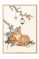 Tablou decorativ, 109137, Lemn masiv, Sticla PVC, Multicolor
