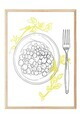 Tablou decorativ, 109141, Lemn masiv, Sticla PVC, Multicolor