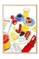Tablou decorativ, 109157, Lemn masiv, Sticla PVC, Multicolor