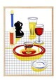 Tablou decorativ, 109158, Lemn masiv, Sticla PVC, Multicolor