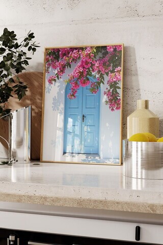 Tablou decorativ, 109483, Lemn masiv, Sticla PVC, Multicolor