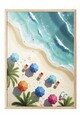 Tablou decorativ, 109493, Lemn masiv, Sticla PVC, Multicolor