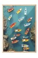 Tablou decorativ, 109496, Lemn masiv, Sticla PVC, Multicolor