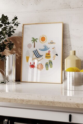 Tablou decorativ, 109523, Lemn masiv, Sticla PVC, Multicolor