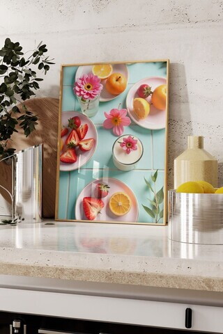 Tablou decorativ, 109549, Lemn masiv, Sticla PVC, Multicolor