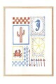 Tablou decorativ, 109569, Lemn masiv, Sticla PVC, Multicolor
