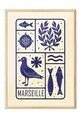Tablou decorativ, 109572, Lemn masiv, Sticla PVC, Multicolor