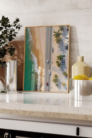 Tablou decorativ, 109584, Lemn masiv, Sticla PVC, Multicolor