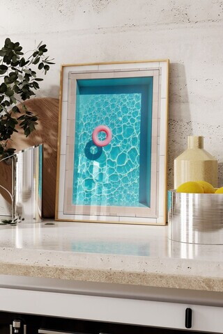 Tablou decorativ, 109588, Lemn masiv, Sticla PVC, Multicolor