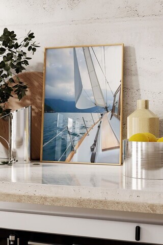 Tablou decorativ, 109600, Lemn masiv, Sticla PVC, Multicolor