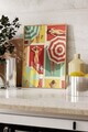 Tablou decorativ, 109637, Lemn masiv, Sticla PVC, Multicolor