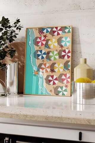 Tablou decorativ, 109639, Lemn masiv, Sticla PVC, Multicolor