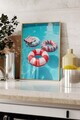 Tablou decorativ, 109646, Lemn masiv, Sticla PVC, Multicolor