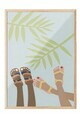 Tablou decorativ, 109655, Lemn masiv, Sticla PVC, Multicolor