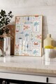 Tablou decorativ, 109696, Lemn masiv, Sticla PVC, Multicolor