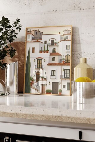 Tablou decorativ, 109709, Lemn masiv, Sticla PVC, Multicolor