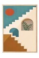 Tablou decorativ, 109727, Lemn masiv, Sticla PVC, Multicolor