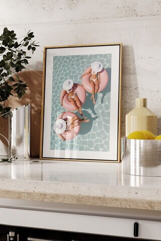 Tablou decorativ, 109732, Lemn masiv, Sticla PVC, Multicolor
