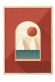 Tablou decorativ, 109733, Lemn masiv, Sticla PVC, Multicolor