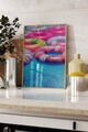 Tablou decorativ, 109739, Lemn masiv, Sticla PVC, Multicolor