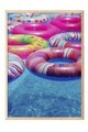 Tablou decorativ, 109739, Lemn masiv, Sticla PVC, Multicolor