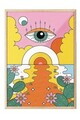 Tablou decorativ, 109757, Lemn masiv, Sticla PVC, Multicolor