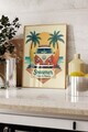 Tablou decorativ, 109767, Lemn masiv, Sticla PVC, Multicolor