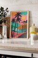 Tablou decorativ, 109768, Lemn masiv, Sticla PVC, Multicolor