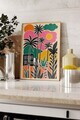 Tablou decorativ, 109769, Lemn masiv, Sticla PVC, Multicolor