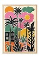 Tablou decorativ, 109769, Lemn masiv, Sticla PVC, Multicolor