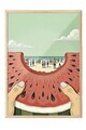 Tablou decorativ, 109773, Lemn masiv, Sticla PVC, Multicolor