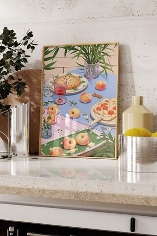 Tablou decorativ, 109781, Lemn masiv, Sticla PVC, Multicolor