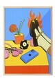 Tablou decorativ, 109783, Lemn masiv, Sticla PVC, Multicolor