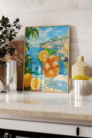 Tablou decorativ, 109799, Lemn masiv, Sticla PVC, Multicolor