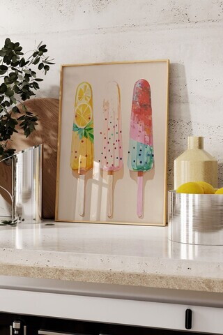 Tablou decorativ, 109860, Lemn masiv, Sticla PVC, Multicolor
