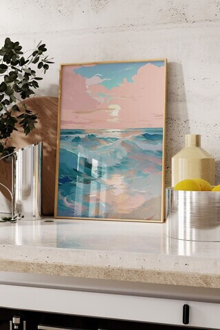 Tablou decorativ, 109863, Lemn masiv, Sticla PVC, Multicolor