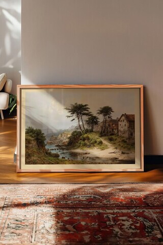 Tablou decorativ, 115164, Lemn masiv, Sticla PVC, Multicolor
