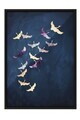 Tablou decorativ, 115200, Lemn masiv, Sticla PVC, Multicolor