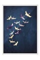 Tablou decorativ, 115200, Lemn masiv, Sticla PVC, Multicolor