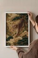 Tablou decorativ, 115251, Lemn masiv, Sticla PVC, Multicolor